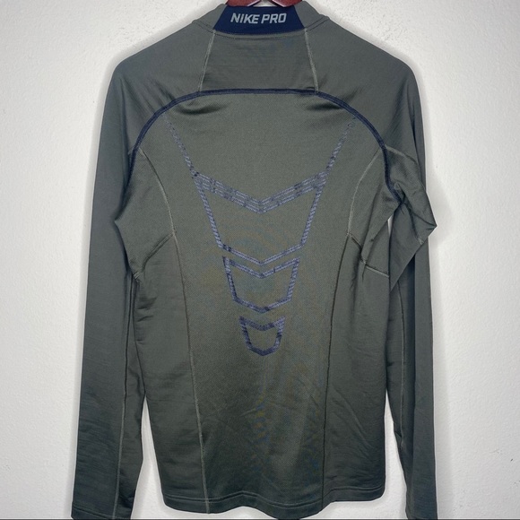 Nike Pro Dri-Fit combat green Medium long sleeve - Picture 2 of 4